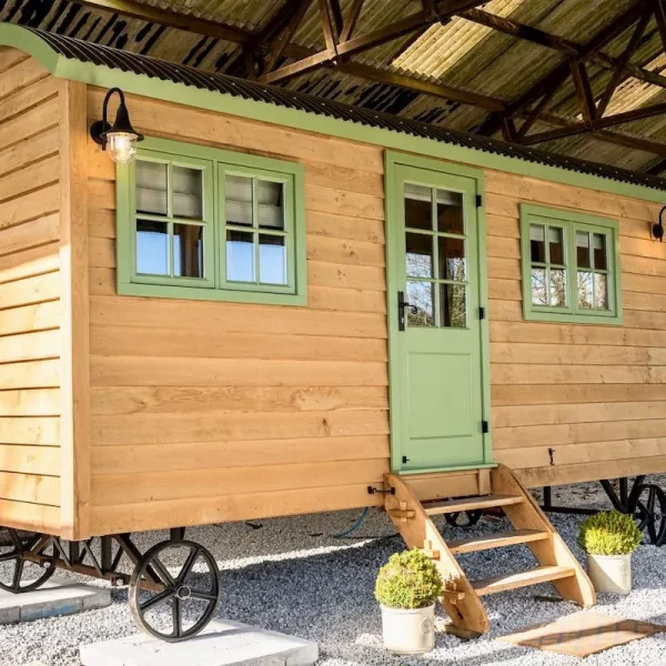 Two Night Shepherd’s Hut Break for Two at Northcombe Farm Devon or cash alt