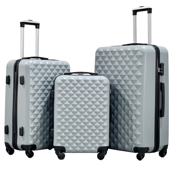 3pc Luggage Set - Grey (auto win)